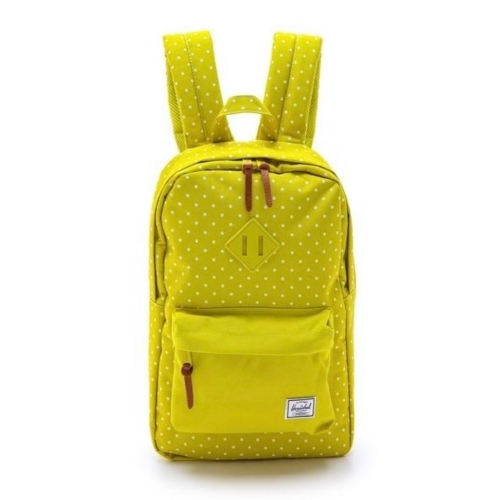 HERSCHEL | OS | Chartreuse Laser Lemon Lime Polka Dot‎ Small Laptop Backpack